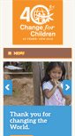 Mobile Screenshot of changeforchildren.org